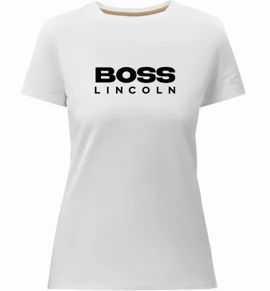 Женская премиум футболка Boss Lincoln Белый фото