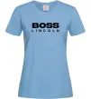 Жіноча футболка Boss Lincoln Блакитний фото
