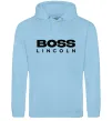 Мужская толстовка (худи) Boss Lincoln Голубой фото