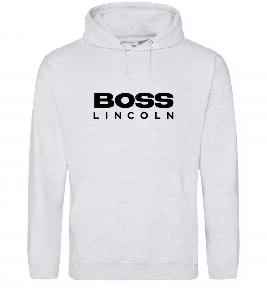 Женская толстовка (худи) Boss Lincoln Серый меланж фото
