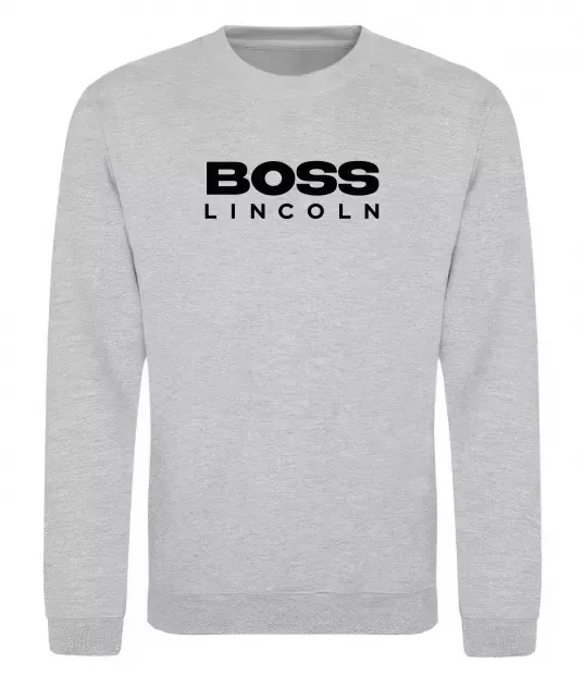 Світшот Boss Lincoln Сірий меланж фото