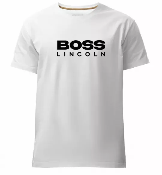 Чоловіча преміум футболка Boss Lincoln Білий фото