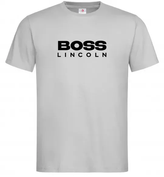 Чоловіча футболка Boss Lincoln Сірий фото
