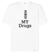Футболка Оверсайз Lincoln my drugs Белый фото
