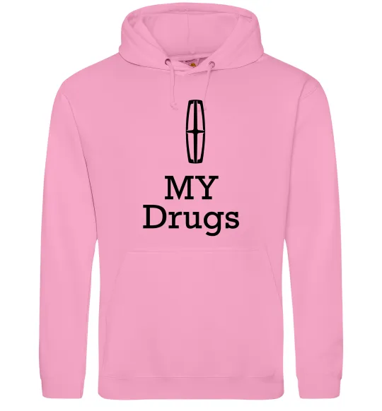 Женская толстовка (худи) Lincoln my drugs Розовый фото