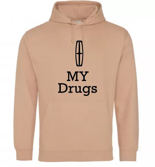 Жіноча толстовка (худі) Lincoln my drugs Пісочний фото