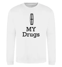 Свитшот Lincoln my drugs Белый фото
