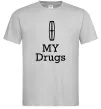 Чоловіча футболка Lincoln my drugs Сірий фото