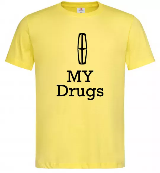 Чоловіча футболка Lincoln my drugs Лимонний фото