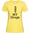 Женская футболка Lincoln my drugs Лимонный фото