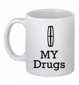 Чашка керамическая I <3 Lincoln Белый фото