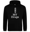 Чоловіча толстовка (худі) Lincoln my drugs Чорний фото