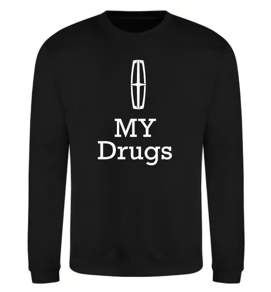 Свитшот Lincoln my drugs Черный фото
