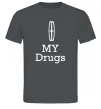 Чоловіча футболка Lincoln my drugs Графіт фото
