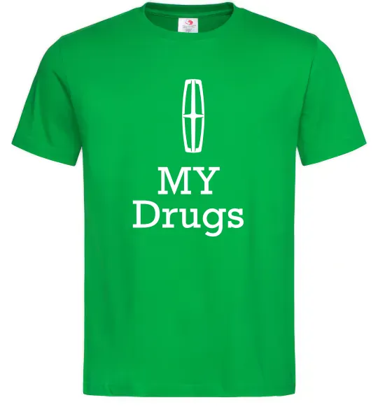 Чоловіча футболка Lincoln my drugs Зелений фото