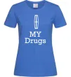 Женская футболка Lincoln my drugs Ярко-синий фото