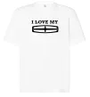 Футболка Оверсайз I love my Lincoln Білий фото