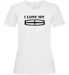 Женская футболка I love my Lincoln Белый фото