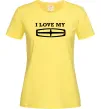 Женская футболка I love my Lincoln Лимонный фото