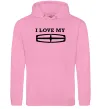 Чоловіча толстовка (худі) I love my Lincoln Рожевий фото