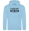 Женская толстовка (худи) I love my Lincoln Голубой фото