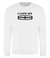 Свитшот I love my Lincoln Белый фото