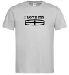 Чоловіча футболка I love my Lincoln Сірий фото