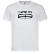 Чоловіча футболка I love my Lincoln Білий фото