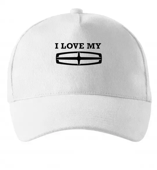 Кепка I love my Lincoln Білий фото
