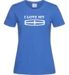 Женская футболка I love my Lincoln Ярко-синий фото