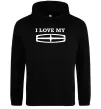 Чоловіча толстовка (худі) I love my Lincoln Чорний фото