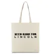 Эко-сумка Need cash for Lincoln Бежевый фото