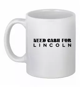 Чашка керамическая I <3 Lincoln Белый фото