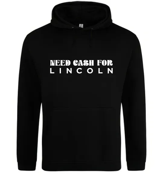 Жіноча толстовка (худі) Need cash for Lincoln Чорний фото