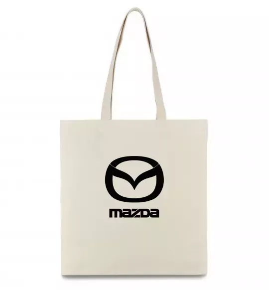 Эко-сумка Mazda logo та назва Бежевый фото