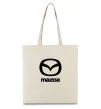 Эко-сумка Mazda logo та назва Бежевый фото