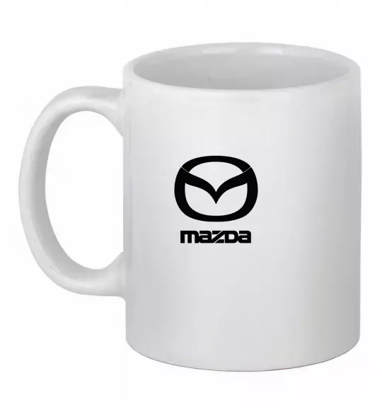 Чашка керамическая Mazda logo та назва Белый фото