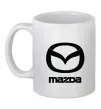 Чашка керамическая Mazda logo та назва Белый фото