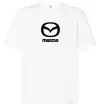 Футболка Оверсайз Mazda logo та назва Белый фото