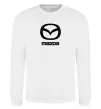 Свитшот Mazda logo та назва Белый фото