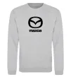 Свитшот Mazda logo та назва Серый меланж фото