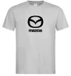 Чоловіча футболка Mazda logo та назва Сірий Чоловіча футболка Mazda logo та назва Сірий фото