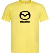 Чоловіча футболка Mazda logo та назва Лимонний Чоловіча футболка Mazda logo та назва Лимонний фото