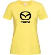 Женская футболка Mazda logo та назва Лимонный фото