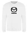Свитшот Mazda logo та назва Белый фото