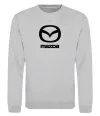Свитшот Mazda logo та назва Серый меланж фото