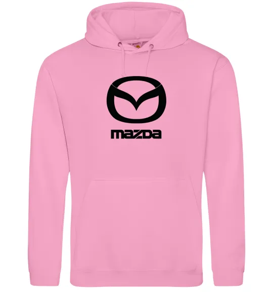 Женская толстовка (худи) Mazda logo та назва Розовый фото