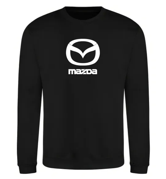 Свитшот Mazda logo та назва Черный фото