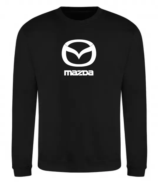 Свитшот Mazda logo та назва Черный фото