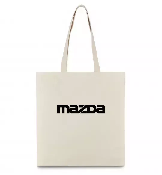 Еко-сумка Mazda напис Бежевий фото